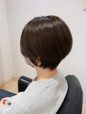 春日市、春日原美容室hairsalonDay’sショートでも可能なナチュラルストレート